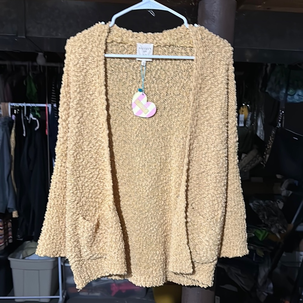Cozy Yellow Knit Cardigan